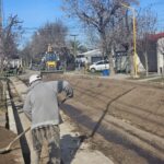 Avanza la pavimentación en Sastre y Ortiz: comenzaron trabajos en calle Colón