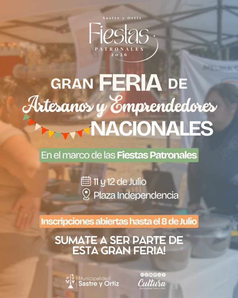 Convocatoria abierta para la Gran Feria de Artesanos y Emprendedores Nacionales 2026