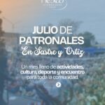 Sastre y Ortiz vive un mes de Patronales con una amplia agenda cultural, deportiva y comunitaria