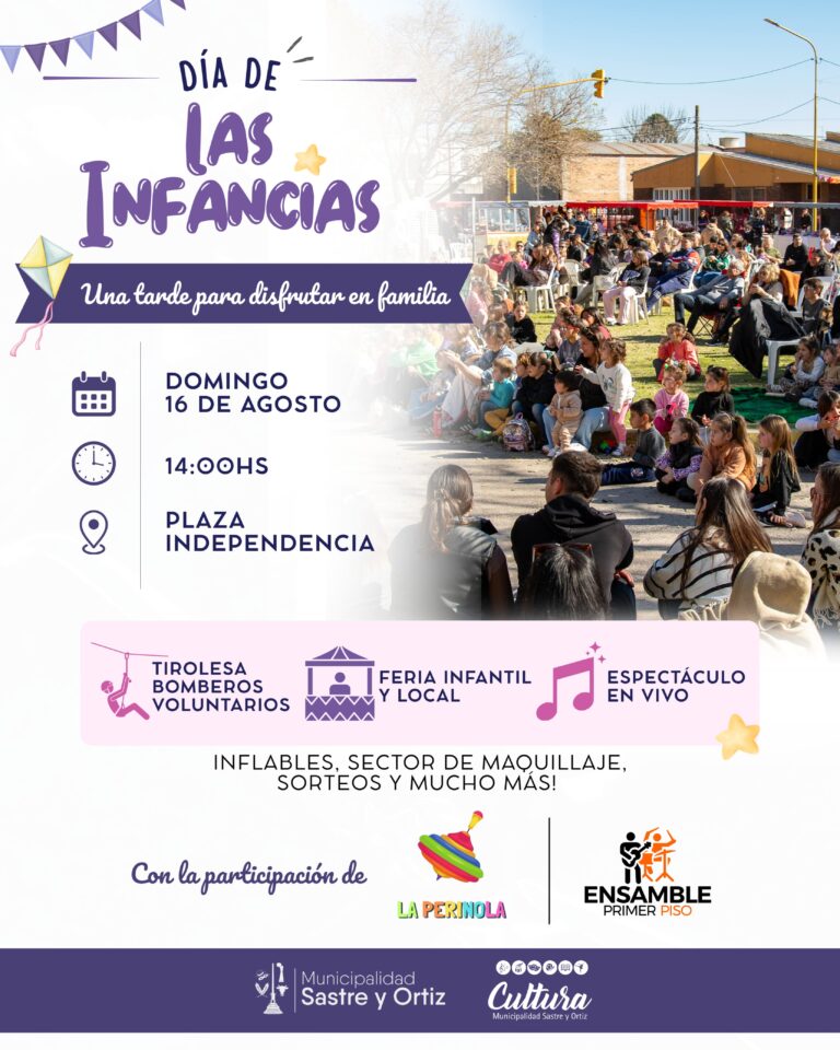 Sastre y Ortiz se prepara para celebrar el Día de las Infancias