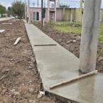 Con la colocación de 4.000 metros de veredas peatonales, Sastre concluye una clave obra de accesibilidad